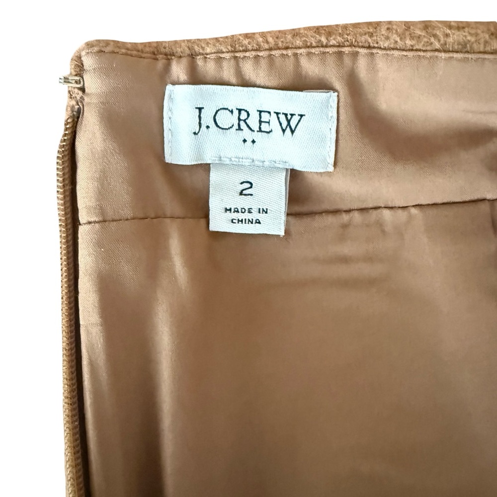 J Crew Women’s Elegant Tan Wool Blend Pencil Skirt Size 2 - Picture 6 of 8